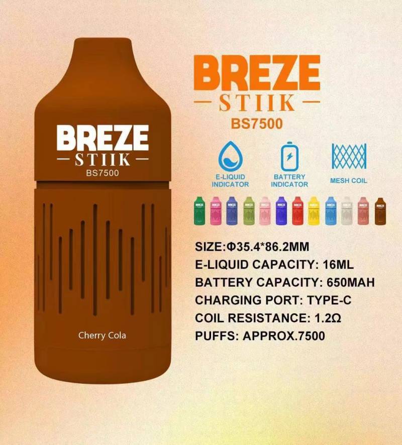 Breze Stiik BS7500 vapes Breze Stiik BS7500 vapes