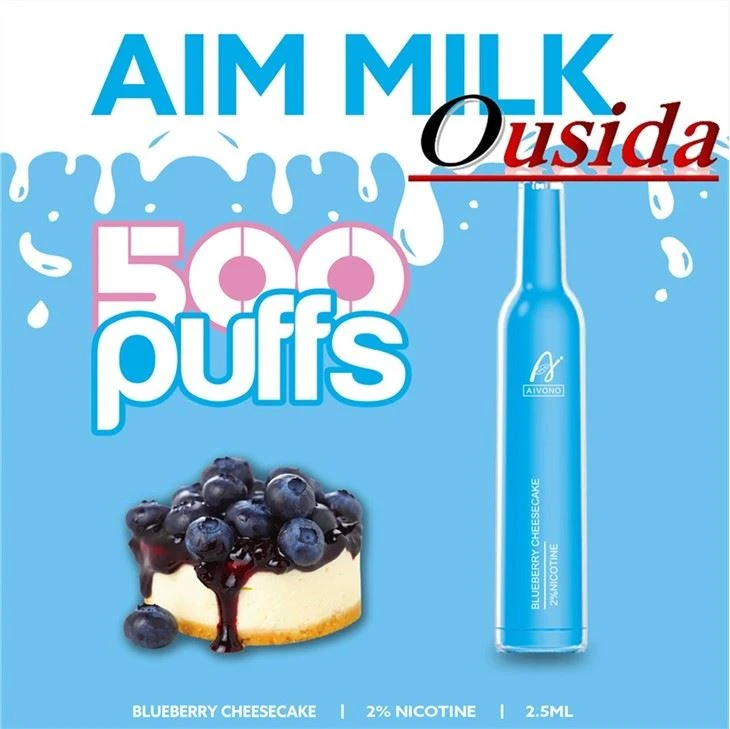 Aim Milk 500 Bouffées Cigarette Électronique Vape Jetable