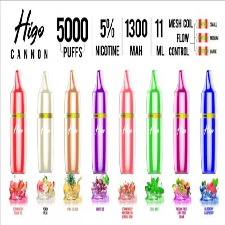 Higo Cannon 5000 Bouffées Vape Shop