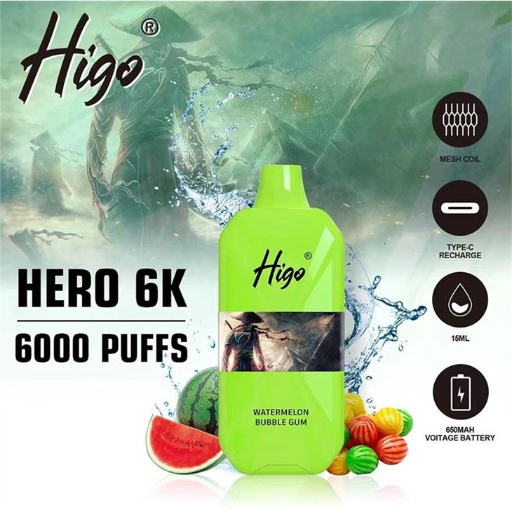 Higo HERO 6000 Electronic Cigarette disposable vape1