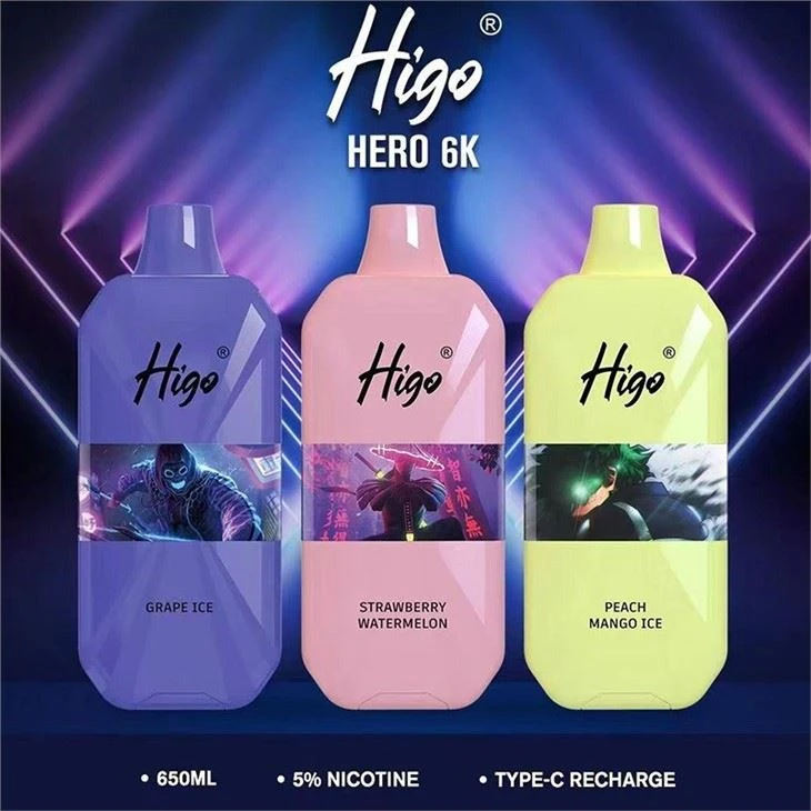 Higo HERO 6000 Electronic Cigarette disposable vape3
