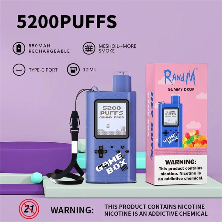 Boîte de jeu Randm 5200 Vapes