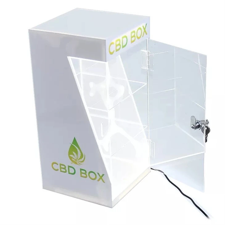 Vitrine électronique luminescente blanche d