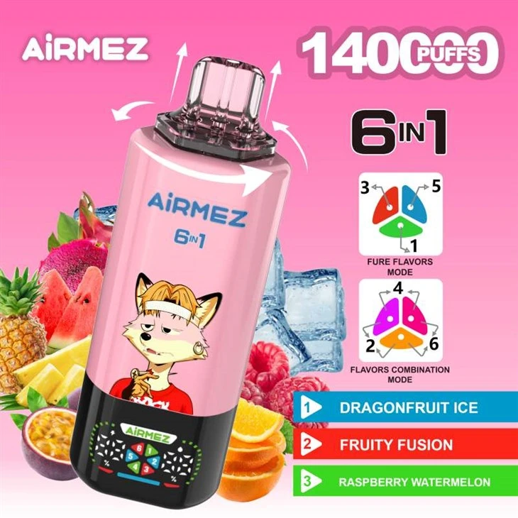 Airmez 6 pouces1 140000 bouffées