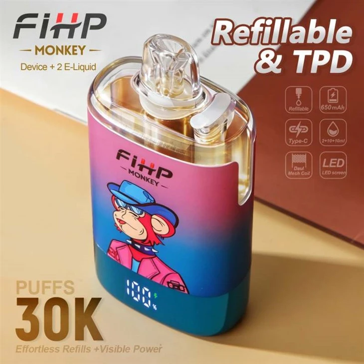 FIHP MONKEY 30 000 bouffées rechargeables TPD