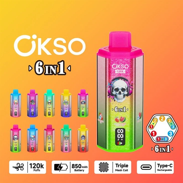OKSO 6 pouces1 120K Puffs