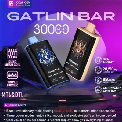 Vape Freeton GATLIN BAR 30000 bouffées