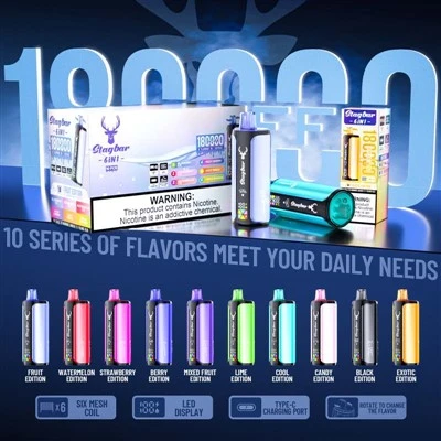 Barre de cerf 6 pouces1 180000 Puffs Vape
