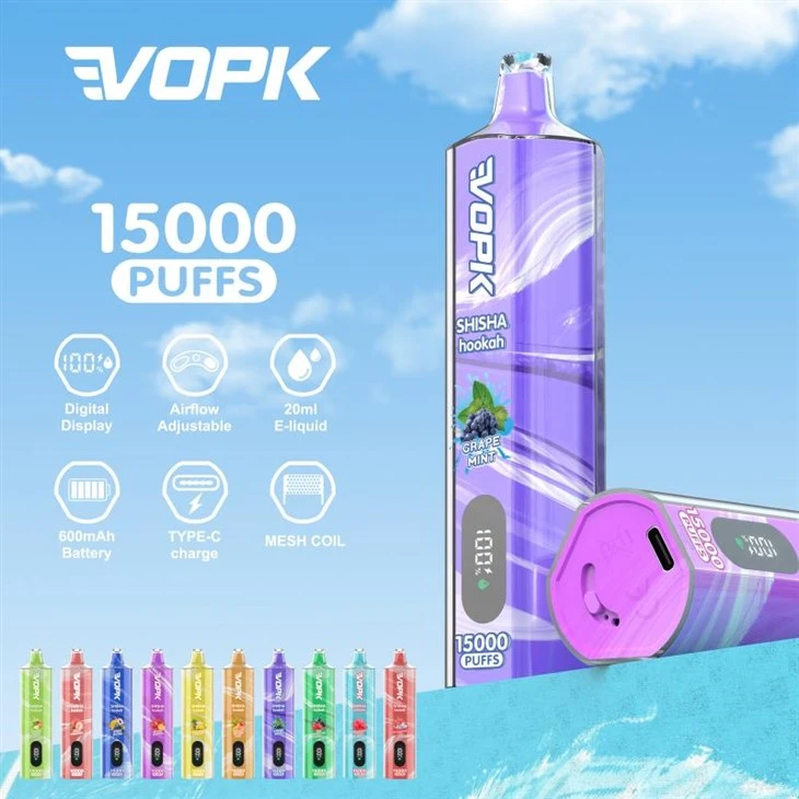 VOPK Shisha Narguilé 15000 Puffs Vape
